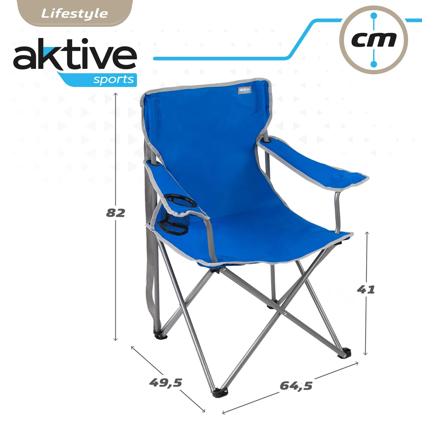 Folding camping chair with coasters and backrest
