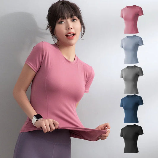 Dames sport- en fitnesskleding, slankvallend,