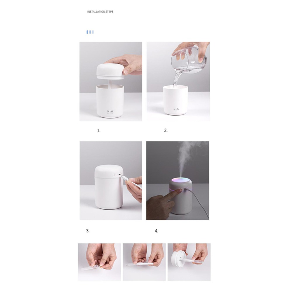 Portable humidifier, aroma essential oil diffuser